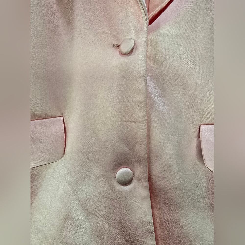 NWT Good American Pink Satin Blazer – Size 0 - Picture 8 of 14
